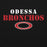 Close-up view of Odessa High School Bronchos Black Classic Unisex Hoodie 017