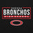 Close-up view of Odessa High School Bronchos Black Classic Unisex Hoodie 049