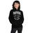 Woman wearing Permian High School Panthers Black Classic Unisex Hoodie 213