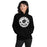 Woman wearing Permian High School Panthers Black Classic Unisex Hoodie 215