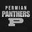 Close-up vie wof Permian High School Panthers Black Classic Unisex Hoodies 024