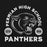 Close-up view of Permian High School Panthers Black Classic Unisex Hoodies 208