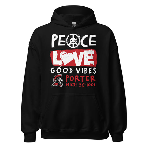 Porter High School Spartans Black Classic Unisex Hoodie 240