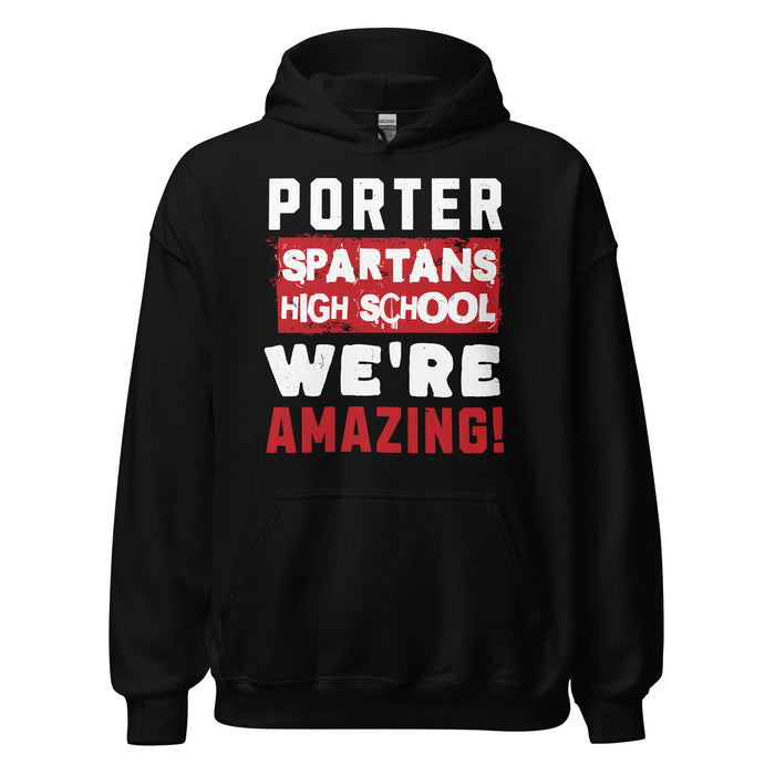 Porter High School Spartans Black Classic Unisex Hoodie 231