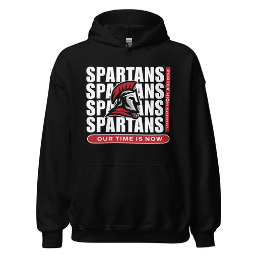 Porter High School Spartans Black Classic Unisex Hoodie 235