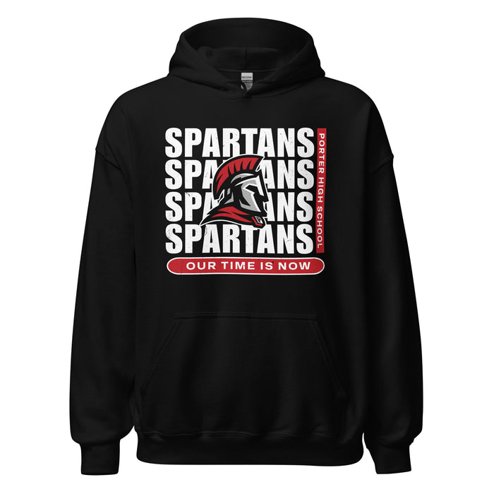 Porter High School Spartans Black Classic Unisex Hoodie 235