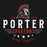 Porter Spartans high school logo with a Spartan helmet on a black background - classic hoodie design 217