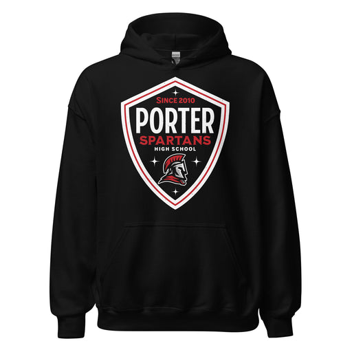 Porter High School Spartans Black Classic Unisex Hoodie 225