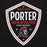 Close-up view of Porter High School Spartans Black Classic Unisex Hoodie 225
