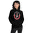 Woman wearing Porter High School Spartans Black Classic Unisex Hoodie 229