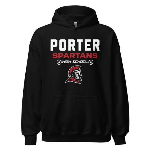 Porter High School Spartans Black Classic Unisex Hoodie 003