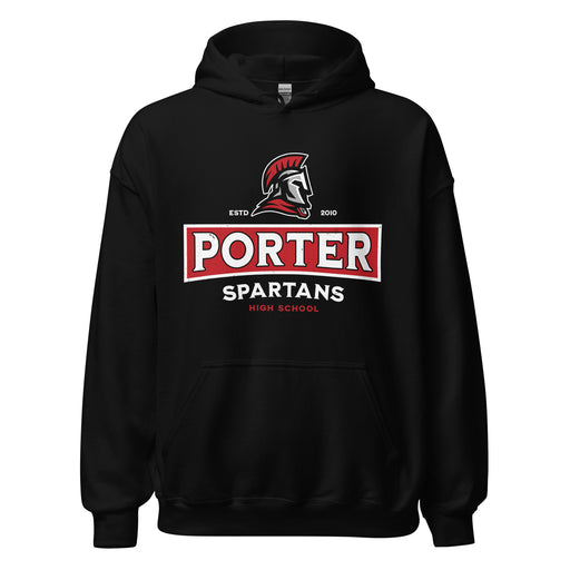 Porter High School Spartans Black Classic Unisex Hoodie 202