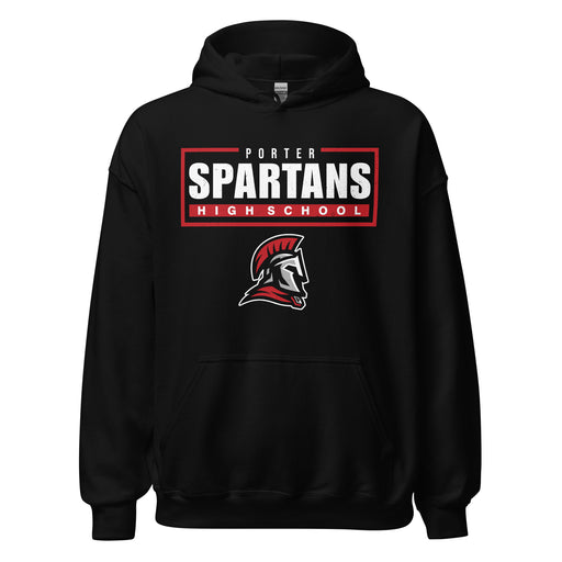 Porter High School Spartans Black Classic Unisex Hoodie 049