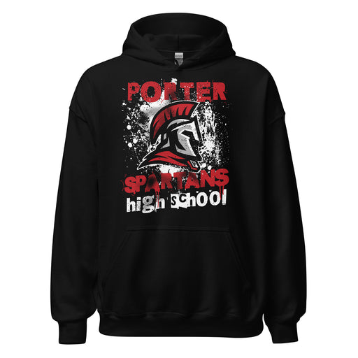 Porter High School Spartans Black Classic Unisex Hoodie 205