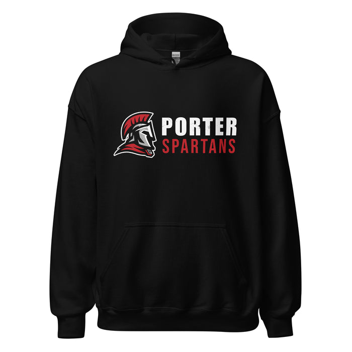 Porter High School Spartans Black Classic Unisex Hoodie 200