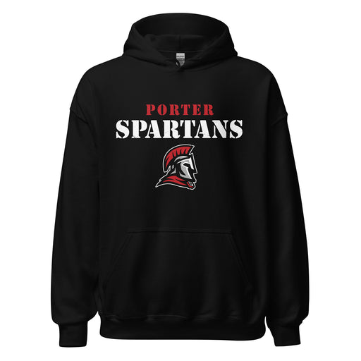 Porter High School Spartans Black Classic Unisex Hoodie 017
