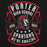 Porter High School Spartans logo with athletic department text on a black background - classic hoodie design 207