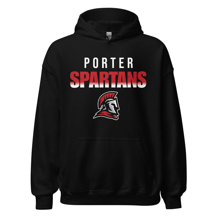 Porter High School Spartans Black Classic Unisex Hoodie 024