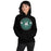 Woman wearing Reagan High School Rattlers Black Classic Unisex Hoodie 239