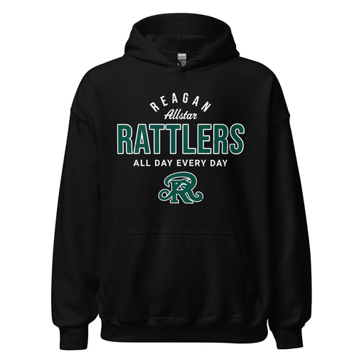 Reagan High School Rattlers Black Classic Unisex Hoodie 040