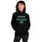 Woman wearing Reagan High School Rattlers Black Classic Unisex Hoodie 024