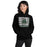 Woman wearing Reagan High School Rattlers Black Classic Unisex Hoodie 235