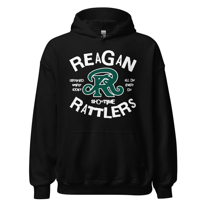 Reagan High School Rattlers Black Classic Unisex Hoodie 228