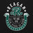 Close-up view of Reagan High School Rattlers Black Classic Unisex Hoodie 229