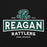 Close-up view of Reagan High School Rattlers Black Classic Unisex Hoodie 202