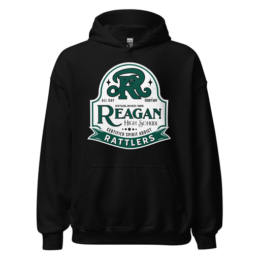 Reagan High School Rattlers Black Classic Unisex Hoodie 219