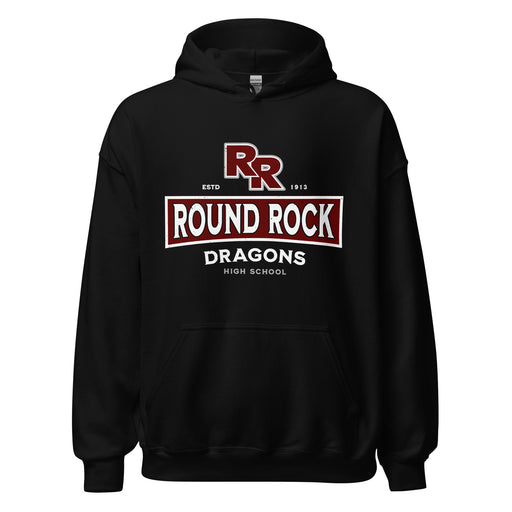 Round Rock High School Dragons Black Classic Unisex Hoodie 202