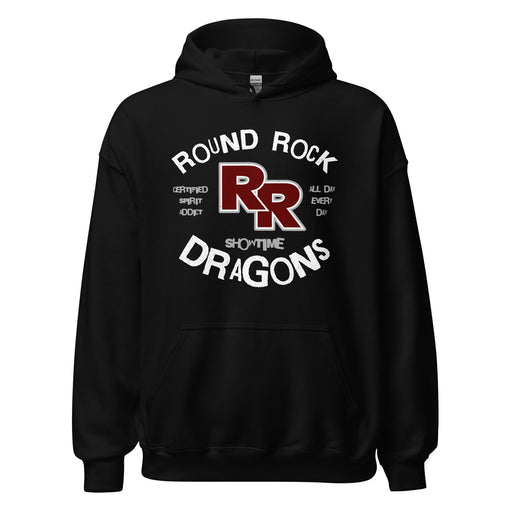 Round Rock High School Dragons Black Classic Unisex Hoodie 228