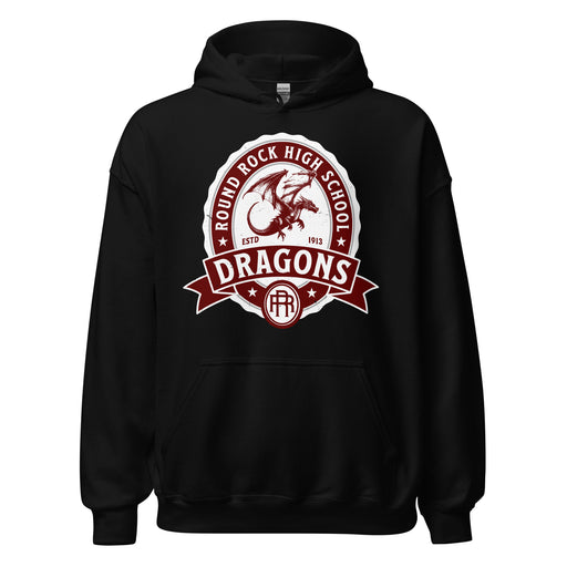 Round Rock High School Dragons Black Classic Unisex Hoodie 212