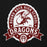 Close-up view of Round Rock High School Dragons Black Classic Unisex Hoodie 212