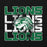 Close-up view of Spring High School Lions Black Classic Unisex Hoodie 233