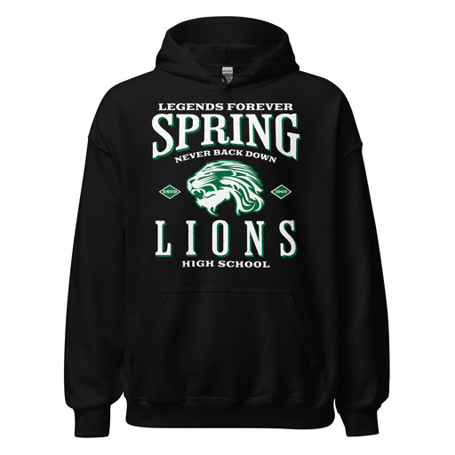Spring High School Lions Black Classic Unisex Hoodie 230