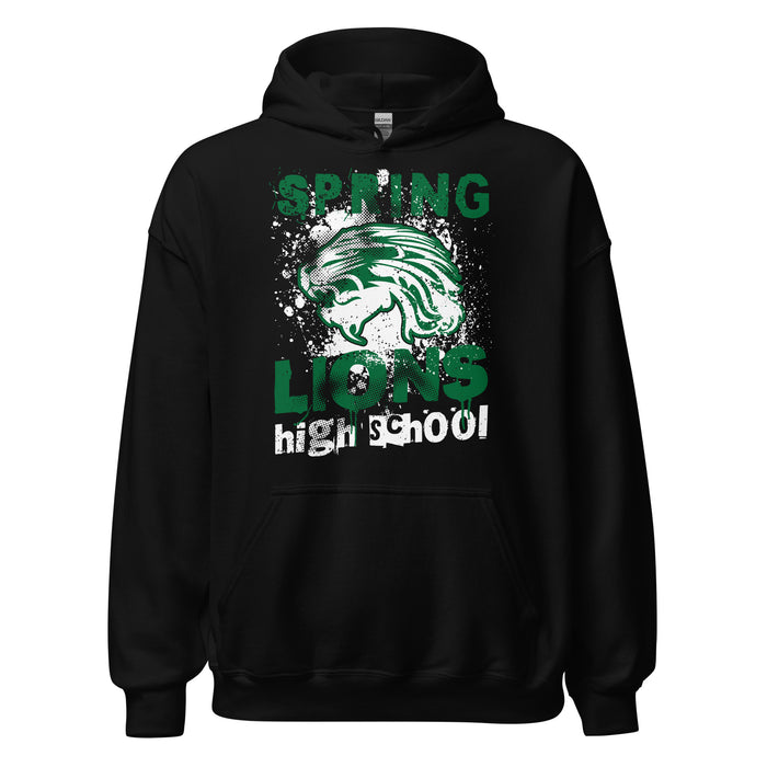 Spring High School Lions Black Classic Unisex Hoodie 205