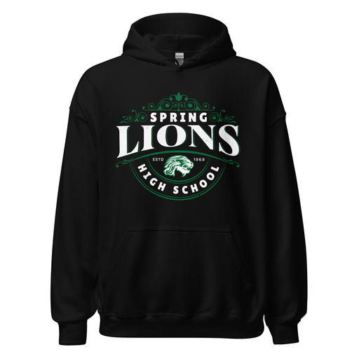 Spring High School Lions Black Classic Unisex Hoodie 211