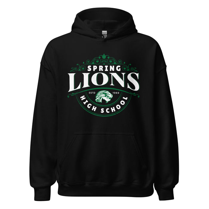 Spring High School Lions Black Classic Unisex Hoodie 211