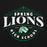 Close-up view of Spring High School Lions Black Classic Unisex Hoodie 211