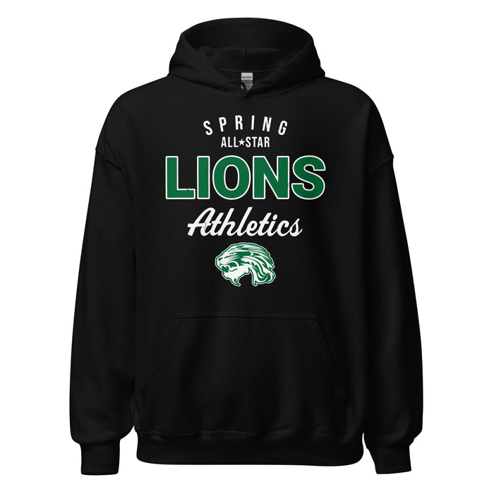 Spring High School Lions Black Classic Unisex Hoodie 034