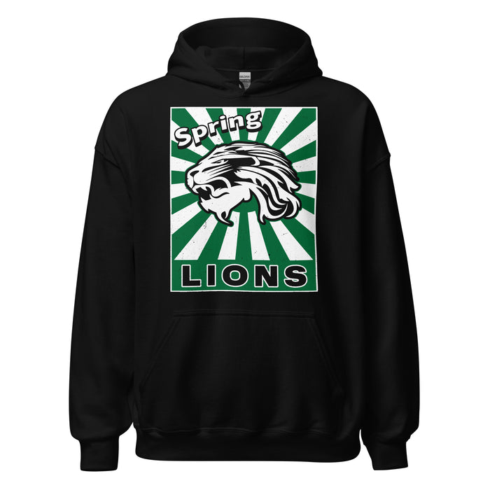 Spring High School Lions Black Classic Unisex Hoodie 226