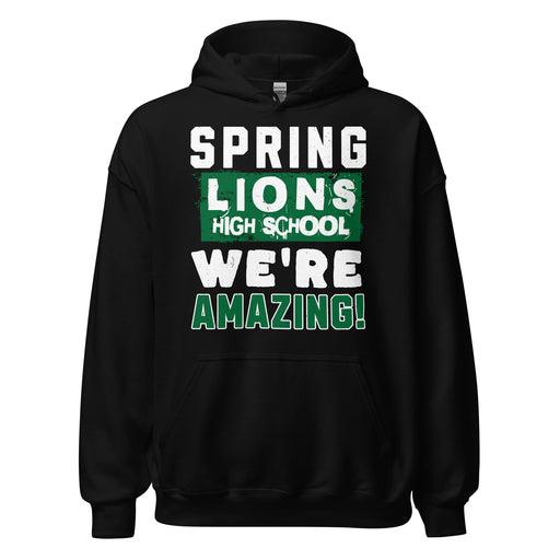 Spring High School Lions Black Classic Unisex Hoodie 231