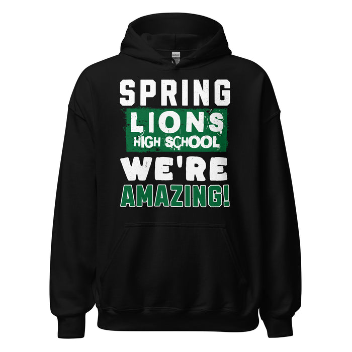 Spring High School Lions Black Classic Unisex Hoodie 231
