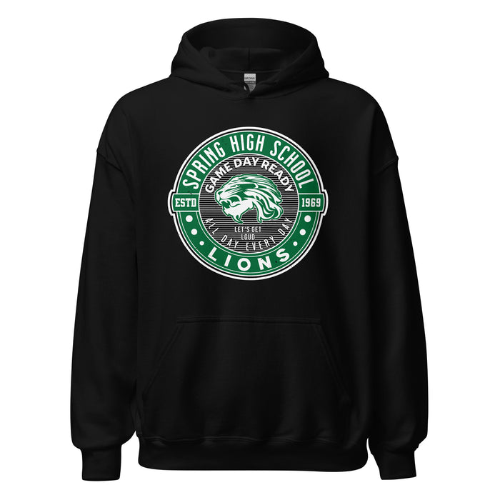 Spring High School Lions Black Classic Unisex Hoodie 224