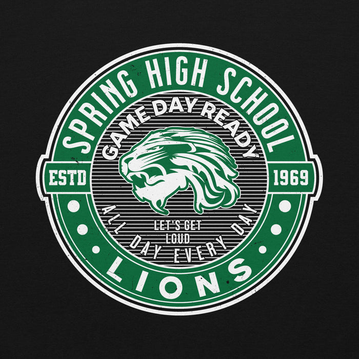 Spring High School Lions Black Classic Unisex Hoodie 224