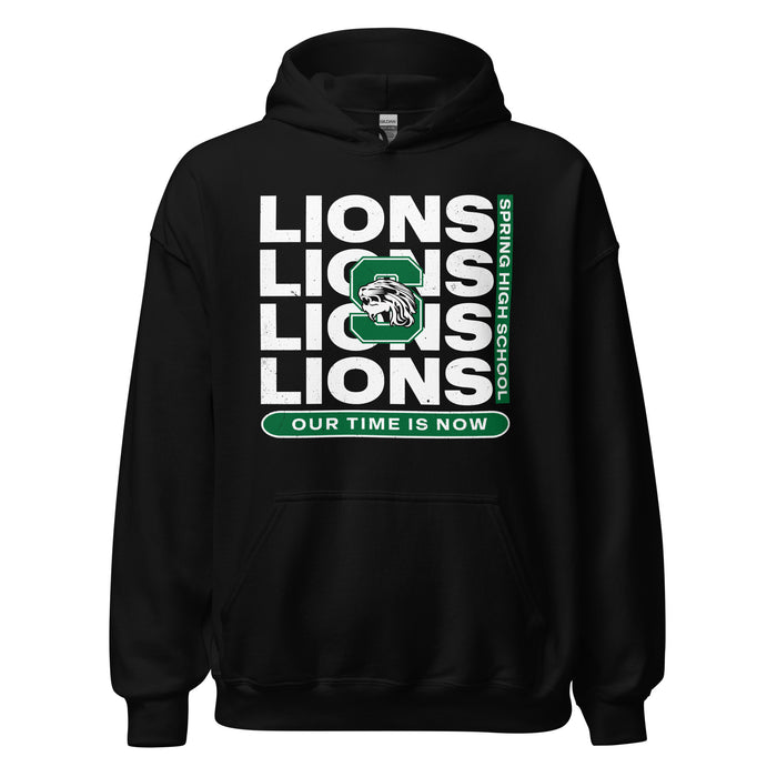 Spring High School Lions Black Classic Unisex Hoodie 235