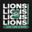 Close-up view of Spring High School Lions Black Classic Unisex Hoodie 235