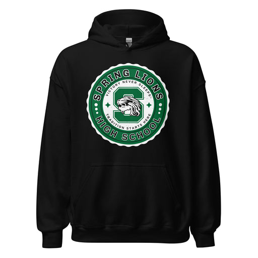 Spring High School Lions Black Classic Unisex Hoodie 216