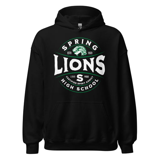Spring High School Lions Black Classic Unisex Hoodie 218